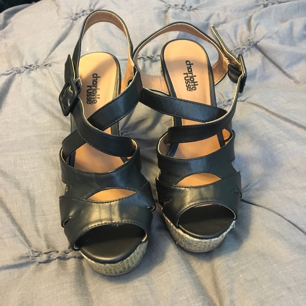 Never worn cute wedge heels